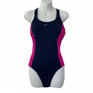 NWT WOMEN’S NIKE SWIMSUIT SWIMWEAR NAVY PURPLE